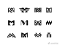 创意M字母logo设计灵感资料库 ​​​​