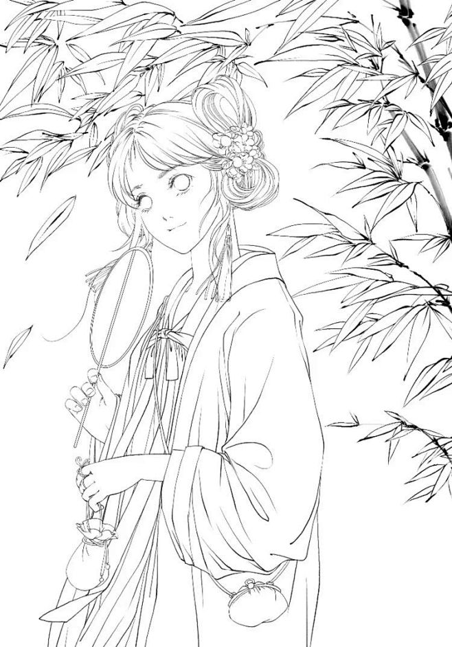 古风线稿