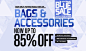 Extra discount on bags & accessories in our Blue #Sale!