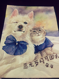 路边大野猫采集到绘画（动物）