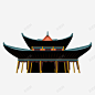 古代阁楼楼台建筑中国风 创意素材