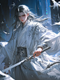 剑痴｜古风男生持剑插画素材｜A186 - 小红书