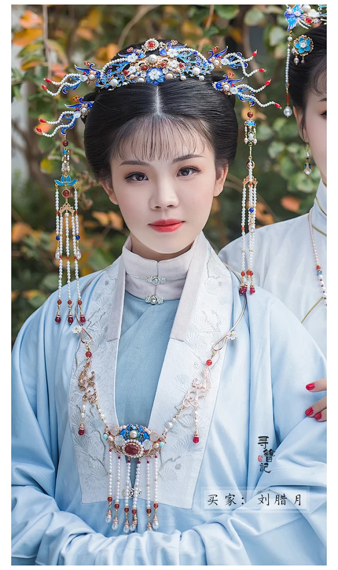 寻簪记原创手工汉服配饰珍珠流苏璎珞宝锁多用项圈璎珞项链富贵-淘宝网-花瓣网
