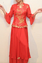 2011年新款中式礼服 大红色 凤凰绣小姐服http://www.sjzhunjia.com.cn/?product-1501.html