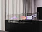 LG Display Transparent OLED TV concept rolls up from the foot of a bed