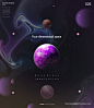 高清宇宙星空科技感科幻星球海报背景海报模板PSD设计素材图