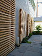 Design ideas for a contemporary side yard landscape in Toronto.
