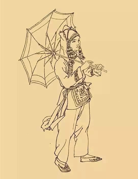 56个民族白描人物画各具风韵