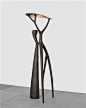 '(On a) Limb (Graphite)' floor lamp by Charles Trevelyan