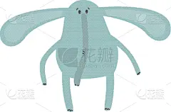 可爱的,象,请柬,贺卡,背景分离,女婴,小的,动物,儿童,节日