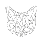 多边形几何晶格化动物牛马狮子鹿插图海报AI矢量设计素材 (2)