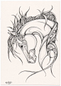 Tribalpony by TapWaterTaffy.deviantart.com on @deviantART would make a nice tattoo