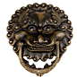 Leaping Lion Door Knocker Pulls 6" - Set of 2