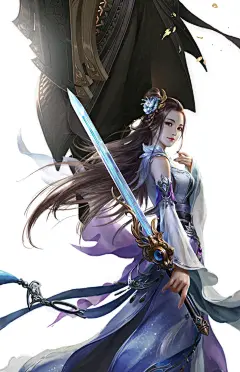 仙侠武侠古风角色立绘 场景插画美宣壁纸 国风游戏参考CG设计素材-淘宝网