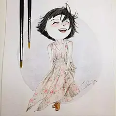 彩铅卡通人物那么可爱，你会画吗？