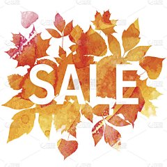 金秋，四季大甩卖，树叶花束，市场