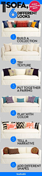 These quick decorating ideas will make your sofa look brand new.: 