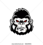 Gorilla head logo vector