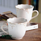 欧式美式复古田园美克美家陶瓷创意马克杯水杯茶杯奶杯结婚礼物 - 家居达人