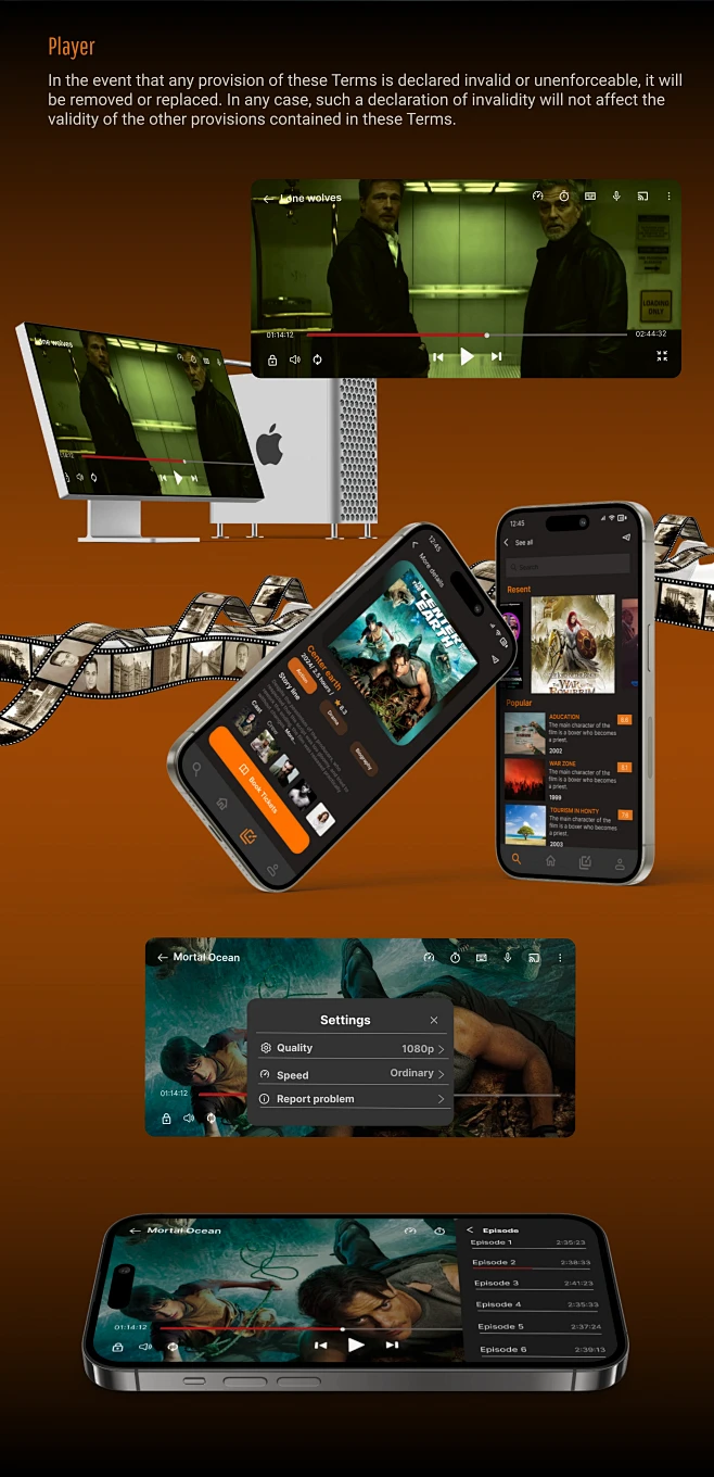 Cinema movie Film Mobile app UI/UX UX design Figma ui design mobile app ...