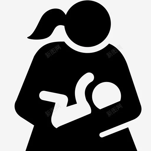 母乳喂养人婴儿图标 营养 icon 标识 标志 UI图标 设计图片 免费下载 页面网页 平面电商 创意素材-花瓣网