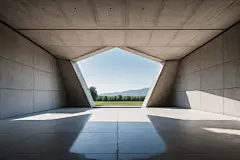 建筑装修工业建筑模型空间摄影图