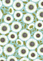 Pool Daisy Wrapping Paper | floral prints | Pinterest