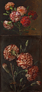 Johan Laurentz Jensen (1800-1956) - Carnations, oil on panel