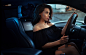 People 2000x1269 Ivan Gorokhov women brunette dress black dress car women with cars