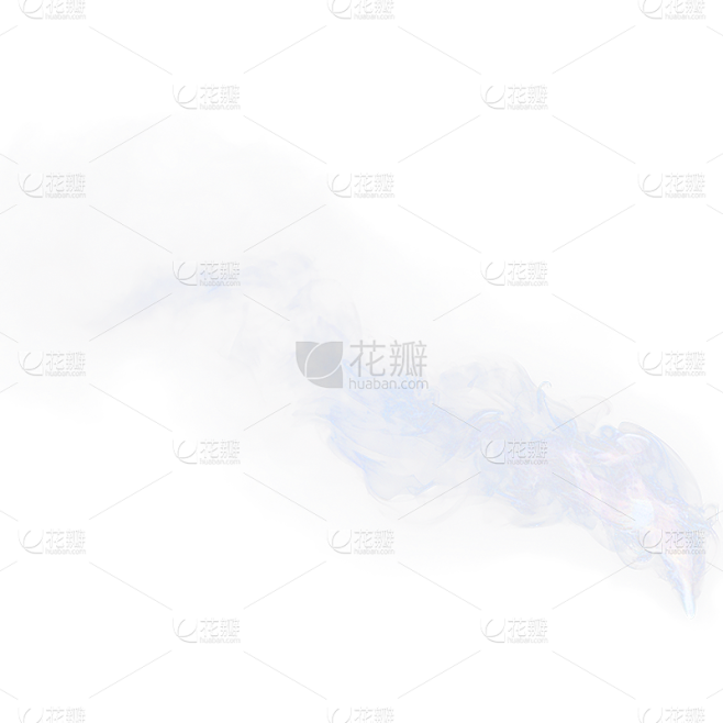 白色烟雾薄雾透明雾气迷雾云烟元素