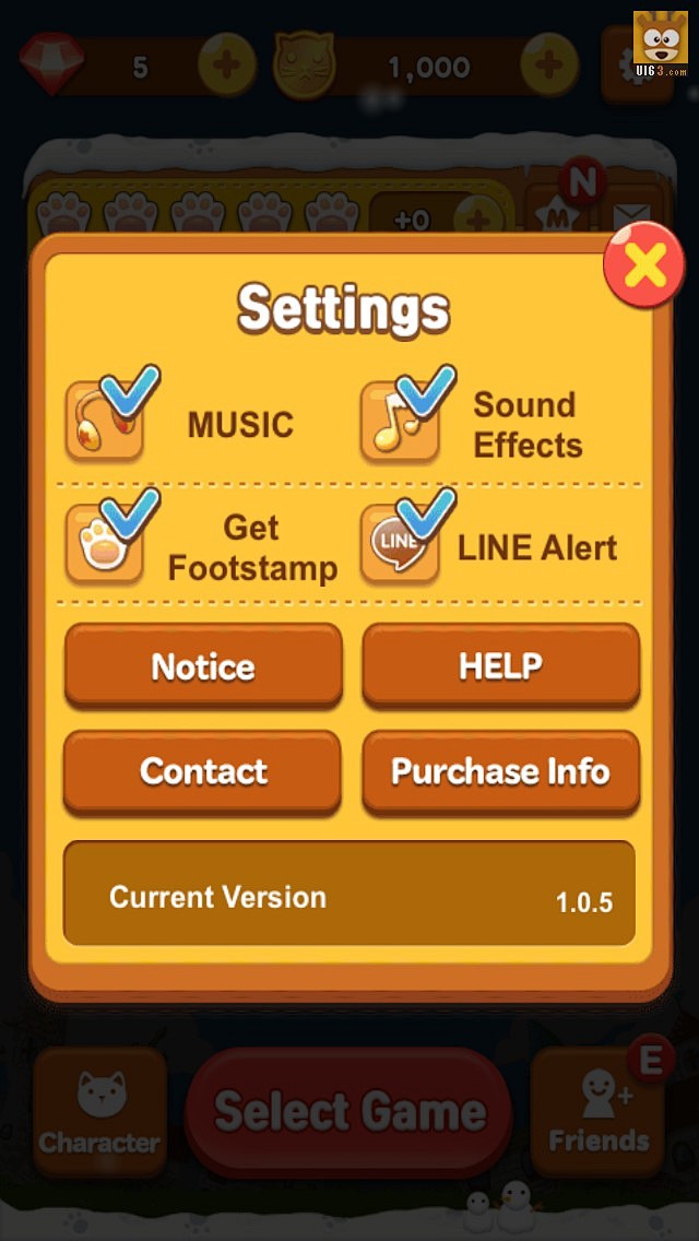 LINE《 PONG》手机游戏界面
