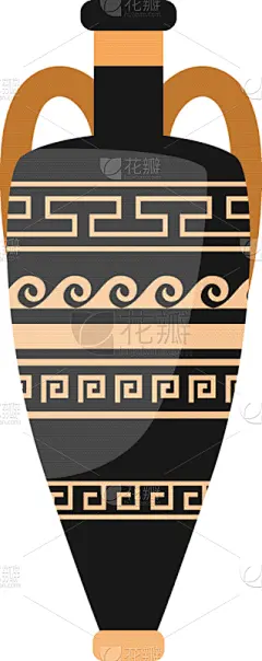 希腊,洋葱花,双耳罐,花瓶,褐色,黑色,华丽的,传统,食品,古董