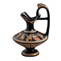 希腊原产XIPOLIAS 陶瓷装饰鼎花瓶Ydria 黑色【花瓶】- 喜地