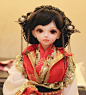 【火玥】BJD 古装假发造型盘发 展示（女）——霜•清萝 out-淘宝网