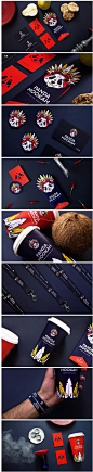 亚美尼亚PANDA HOOKAH吸烟屋民族卡通风的品牌形象设计