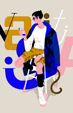 是只努力的废猫采集到插画人物