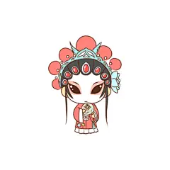 #我的手绘不可能这么萌# Q版京剧花旦画法！！ʕ•̀ω•́ʔ✧