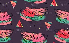 抽象拼贴画,抽象,动物手,自然,华丽的,红色,清新,食品,图像,绘制
