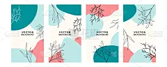 一套抽象的创作普遍的艺术模板。适用于海报、名片、请柬、传单、封面、横幅、海报、宣传册等平面设计。波西