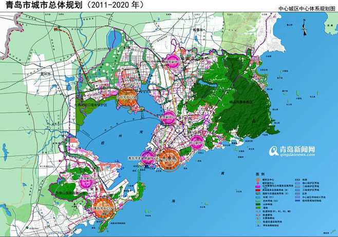 2020年青岛城市规划:中心城区规划揭晓...