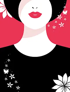 黑红色极简漫画风美容化妆海报背景矢量图高清素材 化妆 化妆海报 化妆美容 化妆背景 漫画 漫画背景 美容化妆 美容背景 黑红色 矢量图 平面广告 设计图片 免费下载