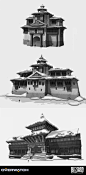 Overwatch - Nepal, Nick Carver : Environment concepts for Overwatch.