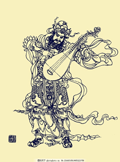 卷毛的卷仔采集到参考-白描传统版画