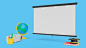 Back to school blank banner background