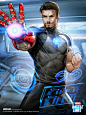Marvel Battle Lines Artwork - Tony Stark, HAJE 714 : Marvel Battle Lines Artwork - Tony Stark