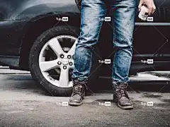 男人 车 咖啡 汽车壁纸 靴子 牛仔裤 步行 早晨 冬天