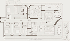 設計美學志采集到Floor Plans • 室内平面布局图