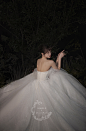 简柒《皎月》婚纱2020新款豪华奢侈星空主纱礼服大拖尾小个子新娘-tmall.com天猫