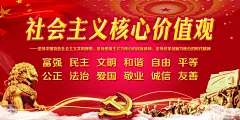 社会主义核心价值观党建展板