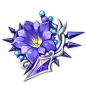 Thundersoother's Heart : Thundersoother's Heart is an Artifact in the set Thundersoother. A purple flower plucked in a thunderstorm.Whoever wears it will no longer fear the thunder and lightning. This flower blossoms only in thunderstorms, and never withe